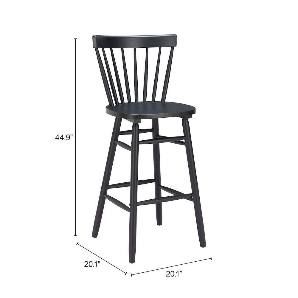 Tyce Barstool (Set of 2) Black. Picture 7