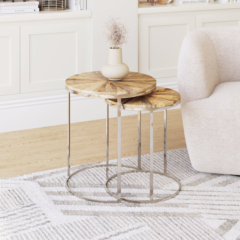 Bari Nesting Table Set (2-Piece) Natural. Picture 9