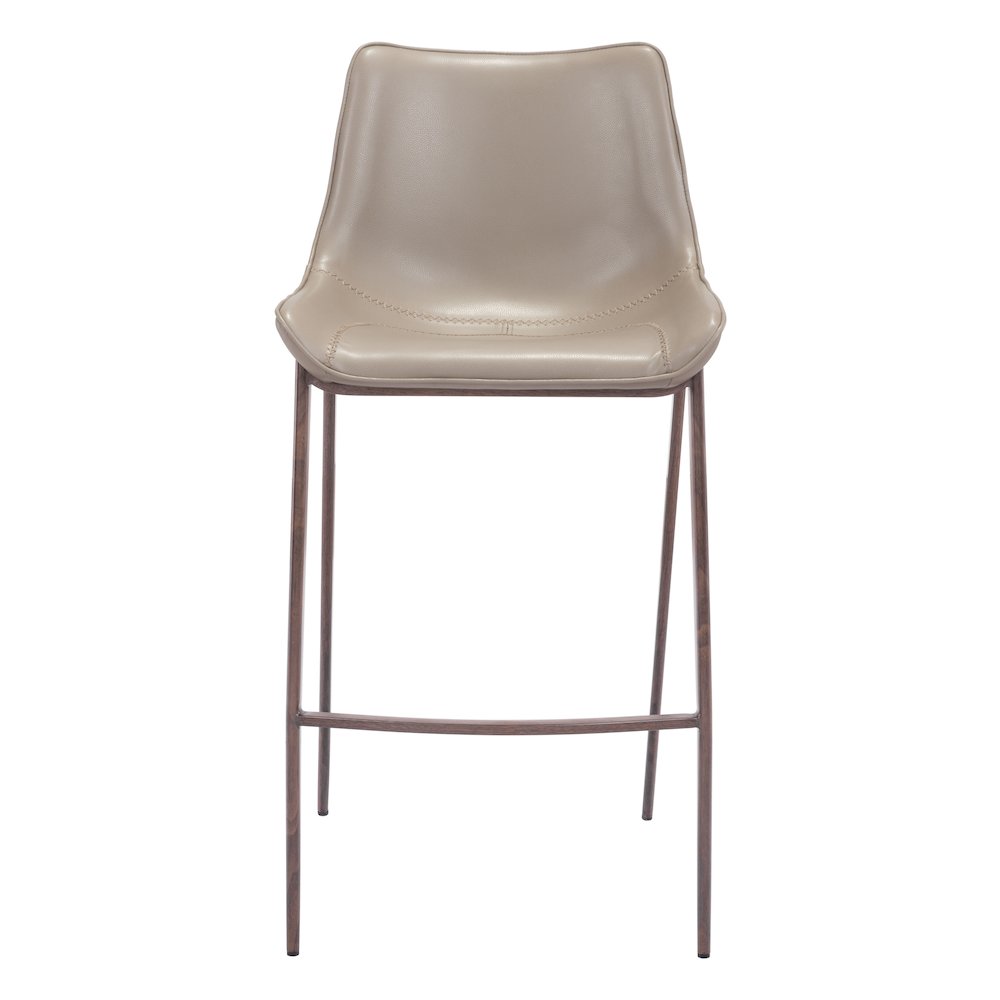 Magnus Barstool (Set of 2) Brown & Walnut. Picture 3