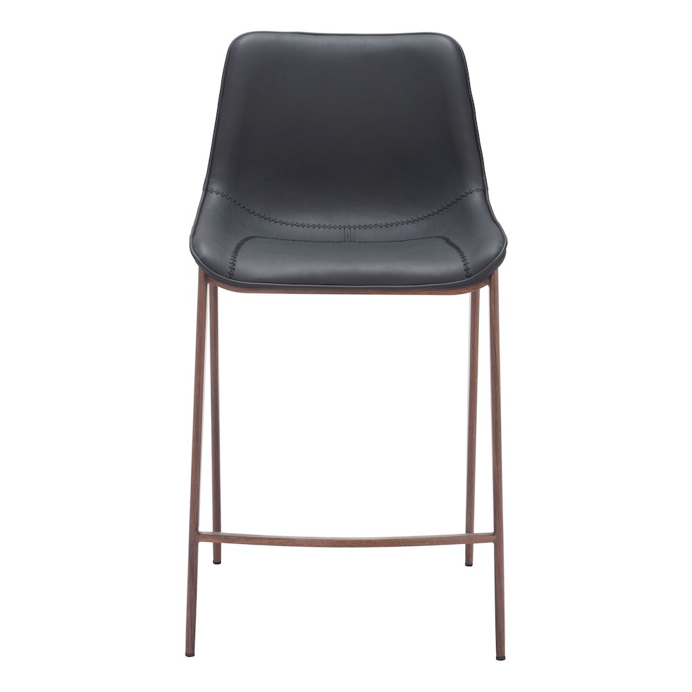 Magnus Counter Stool (Set of 2) Black & Walnut. Picture 3