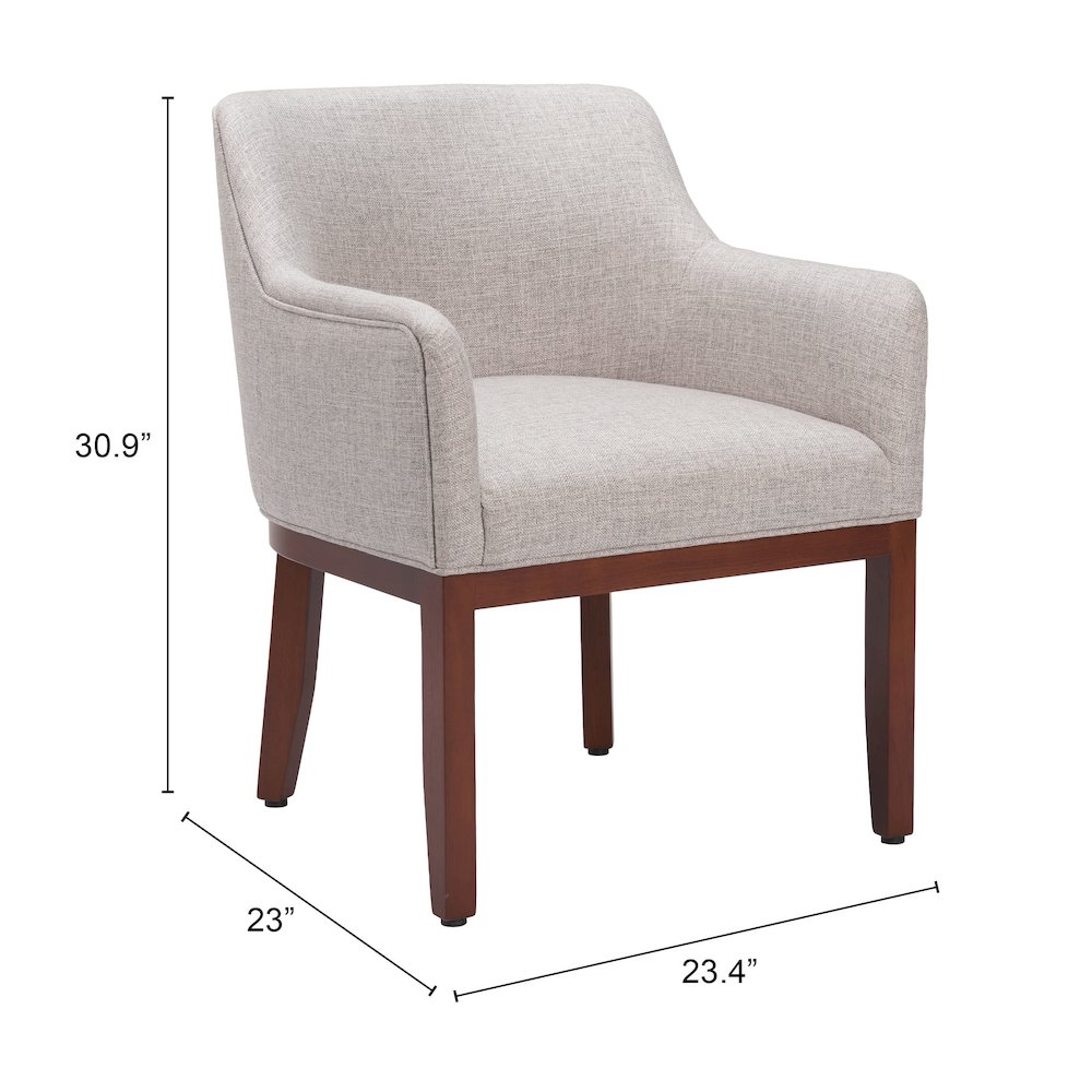 Berbera Dining Chair Gray. Picture 7