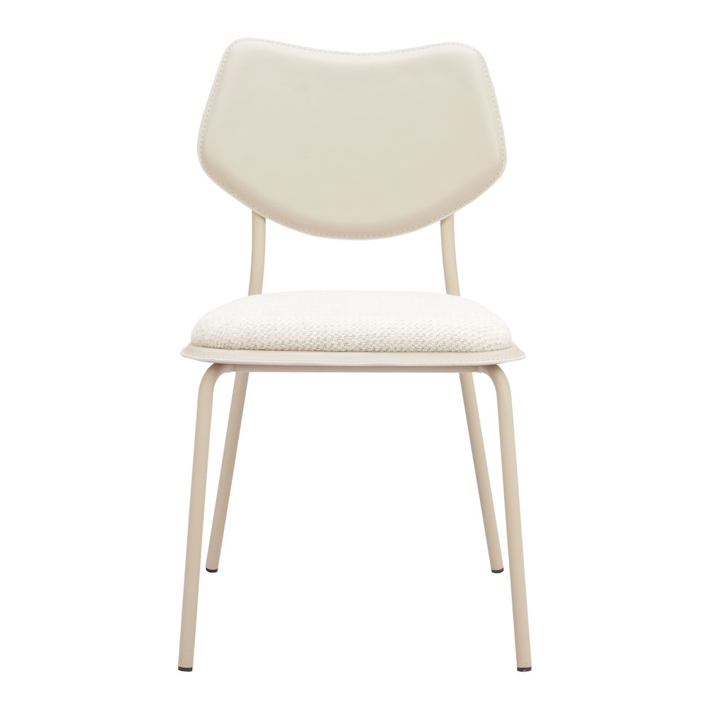 Zeal Dining Chair (Set of 4) Light Gray & Beige. Picture 3