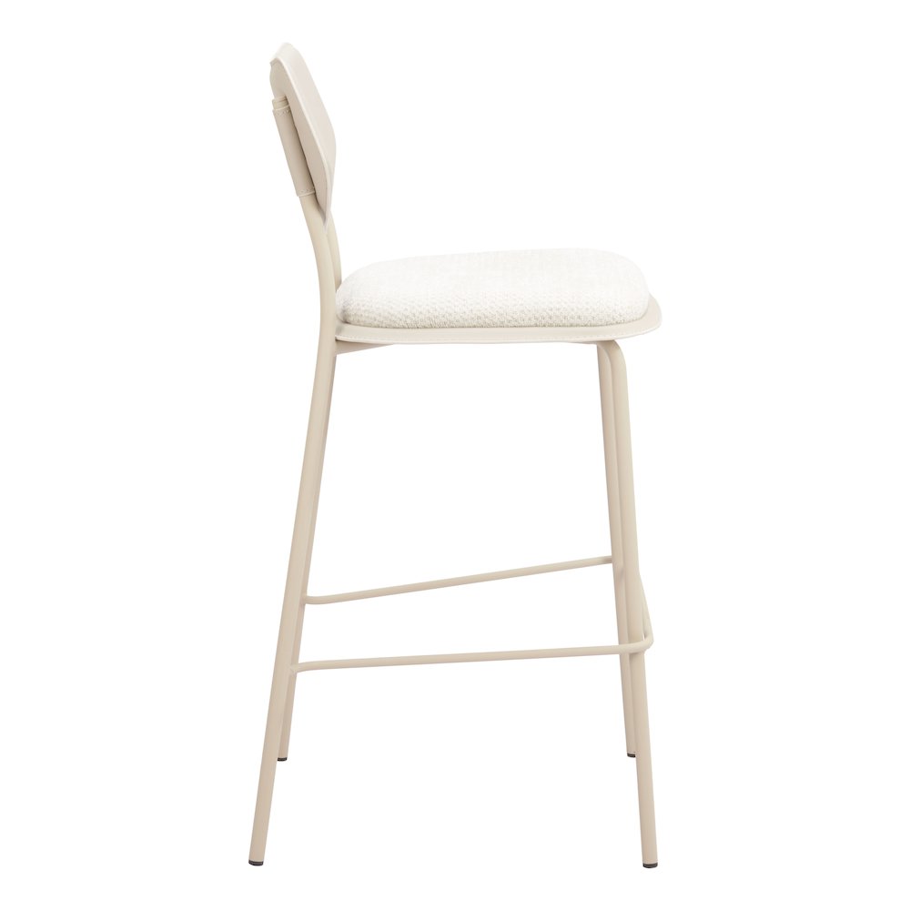 Zeal Barstool (Set of 4) Light Gray & Beige. Picture 2
