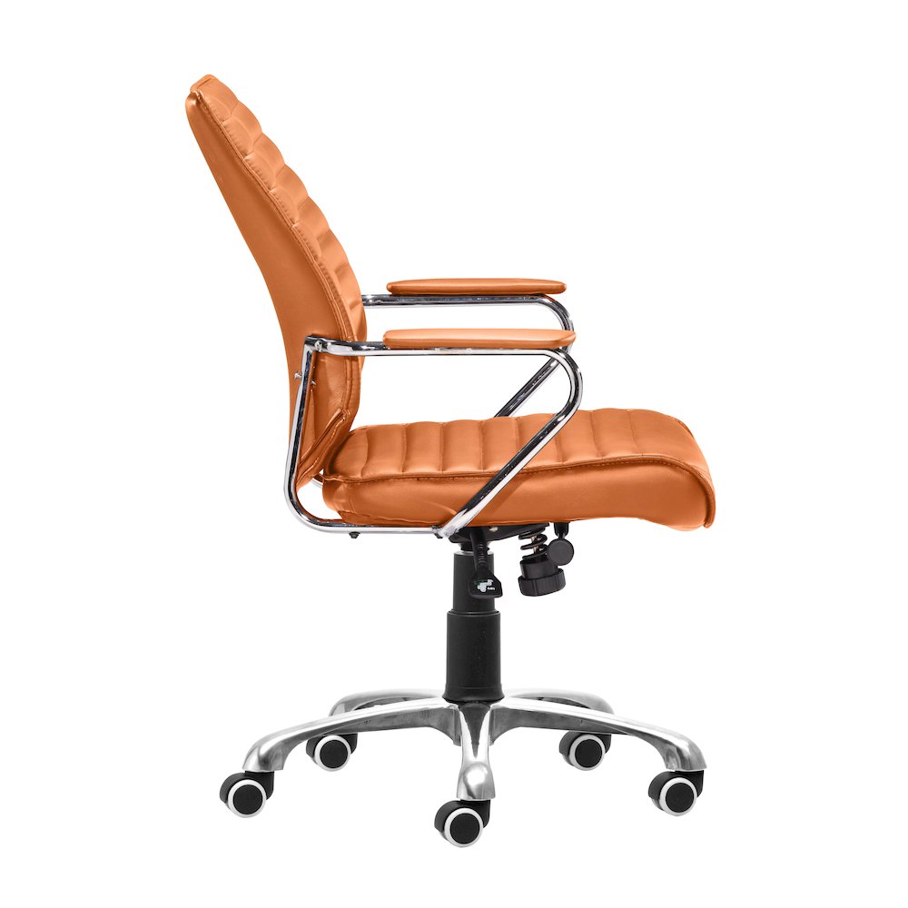 Enterprise Low Back Office Chair Terracotta. Picture 2