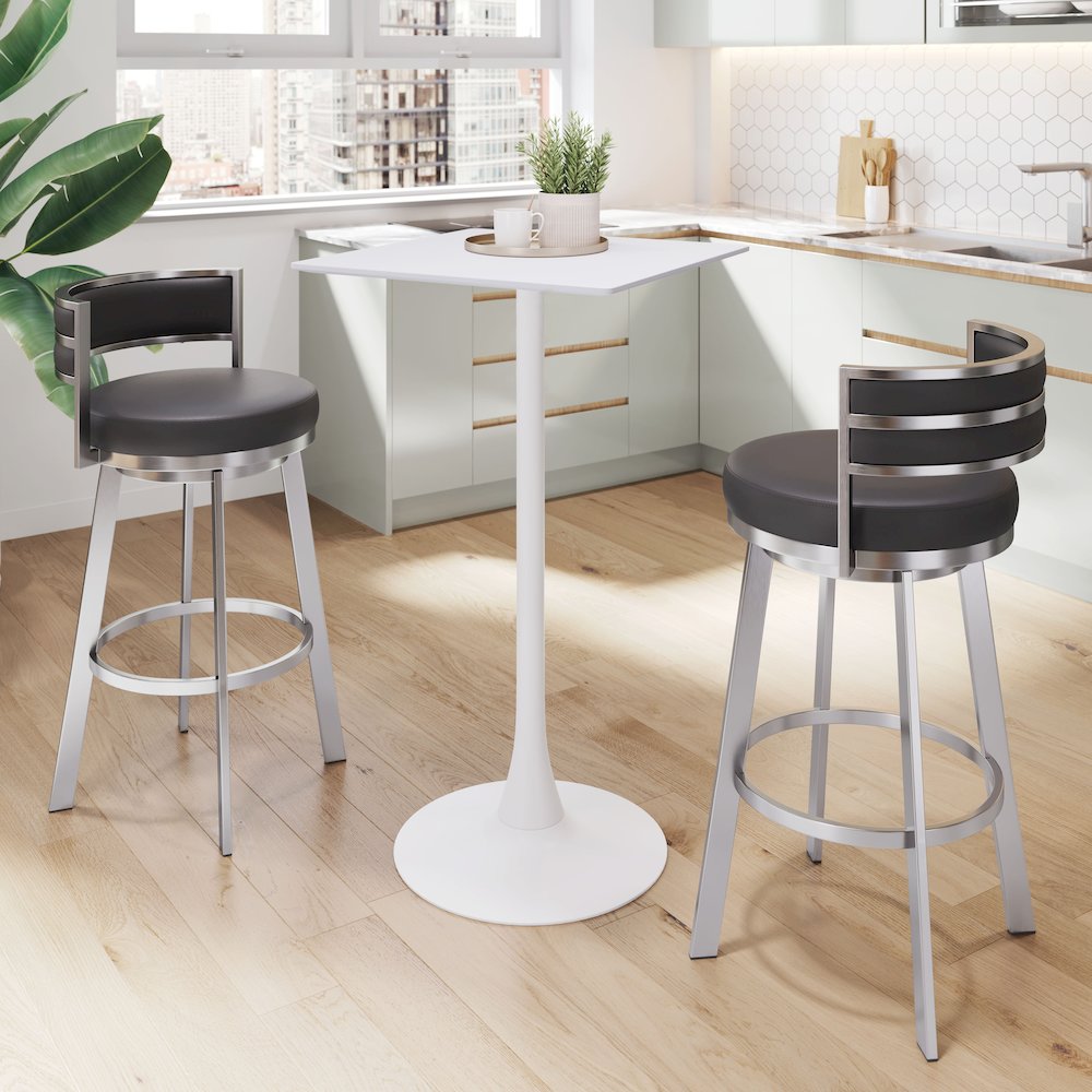 Valleta Bar Table White. Picture 8