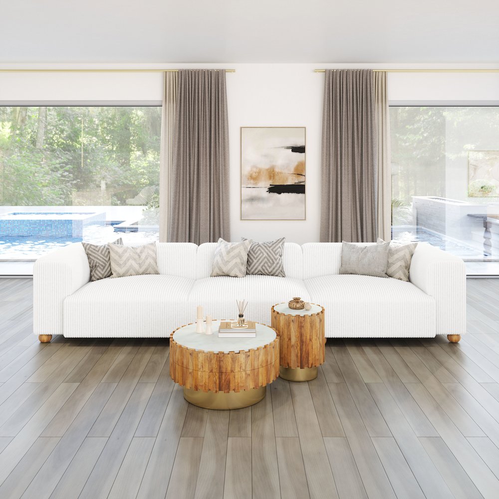 Tayte Sofa White. Picture 9