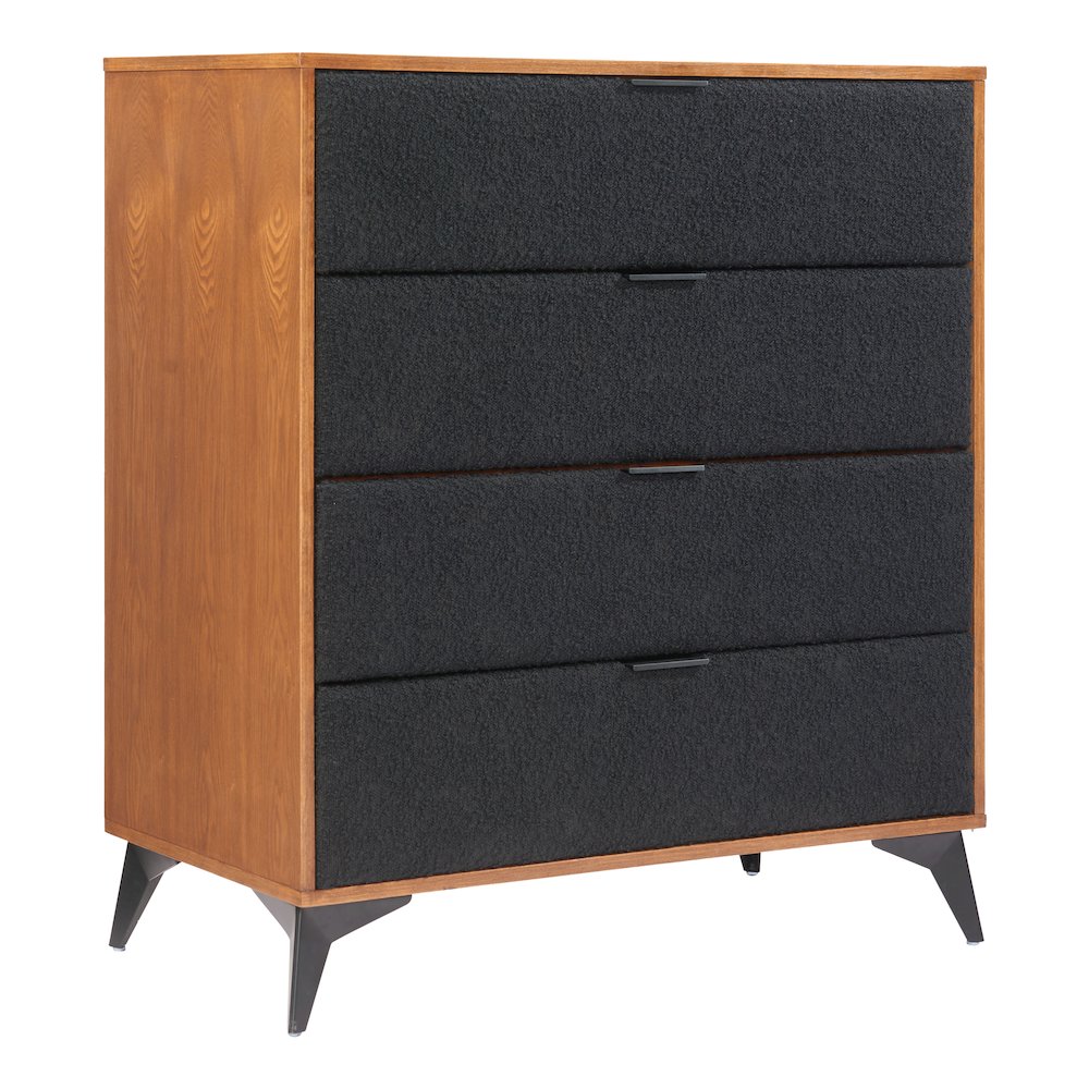 Zarif Chest Black & Walnut. Picture 1