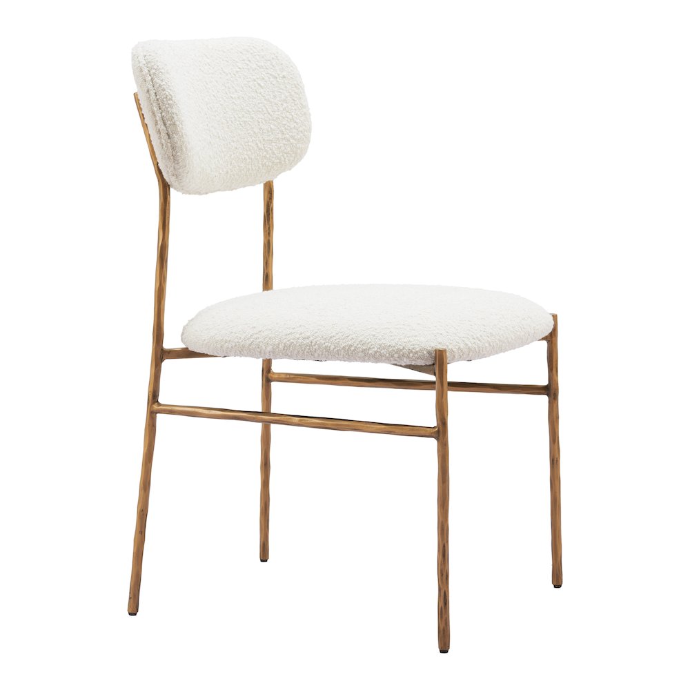 Sydhavnen Dining Chair Cream & Gold. Picture 10