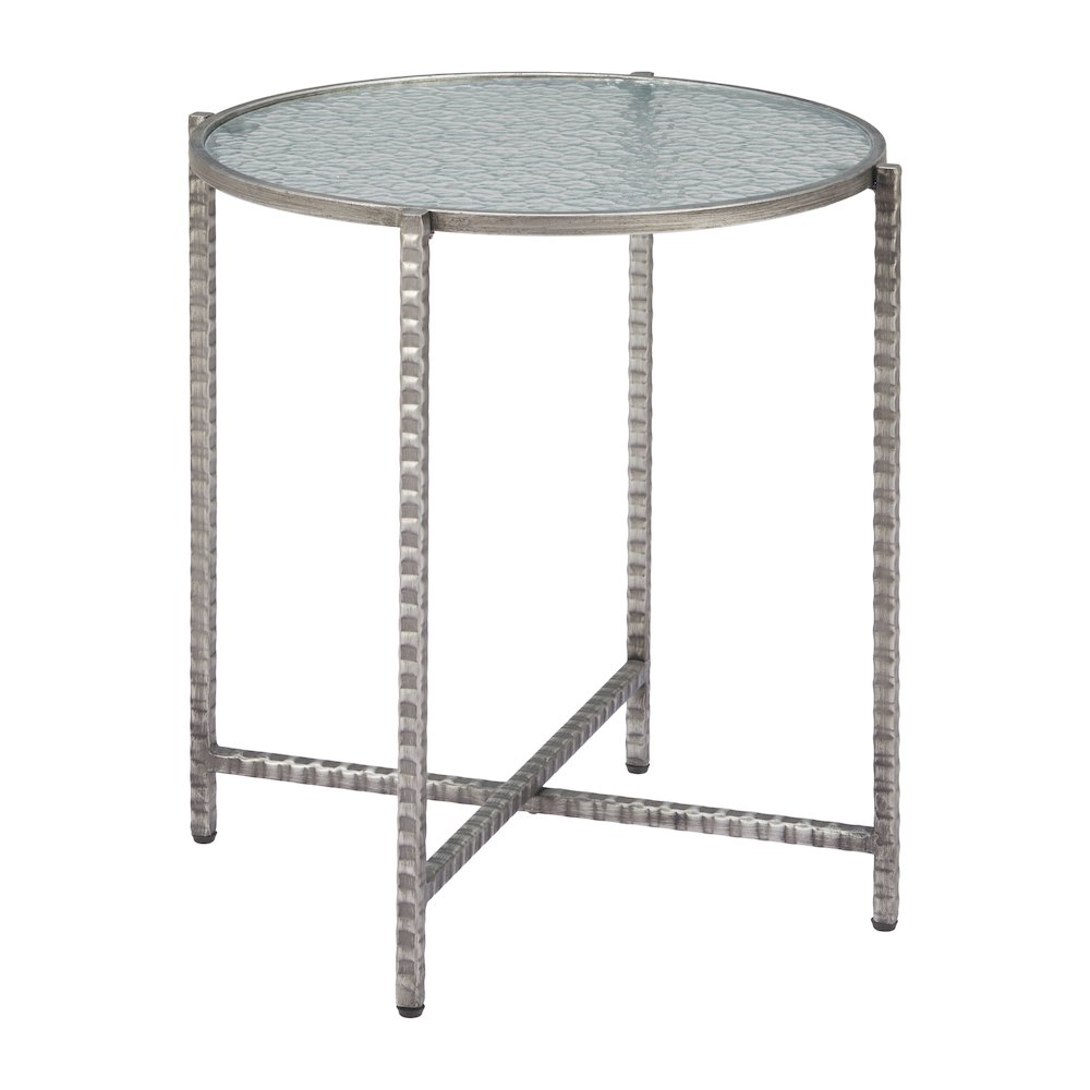 Vetro Side Table Silver. Picture 1