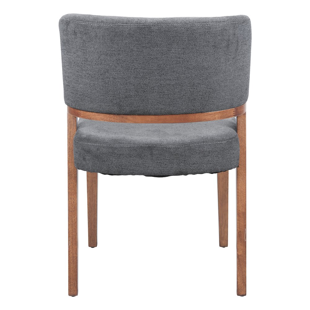 Sunobu Dining Chair (Set of 2) Azure Gray & Walnut. Picture 4