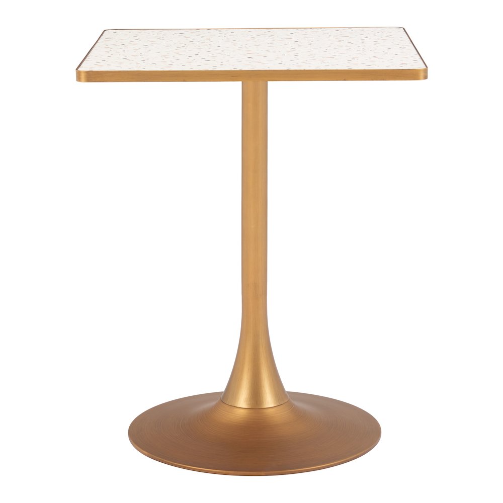 Spot Bistro Table Beige & Gold. Picture 2