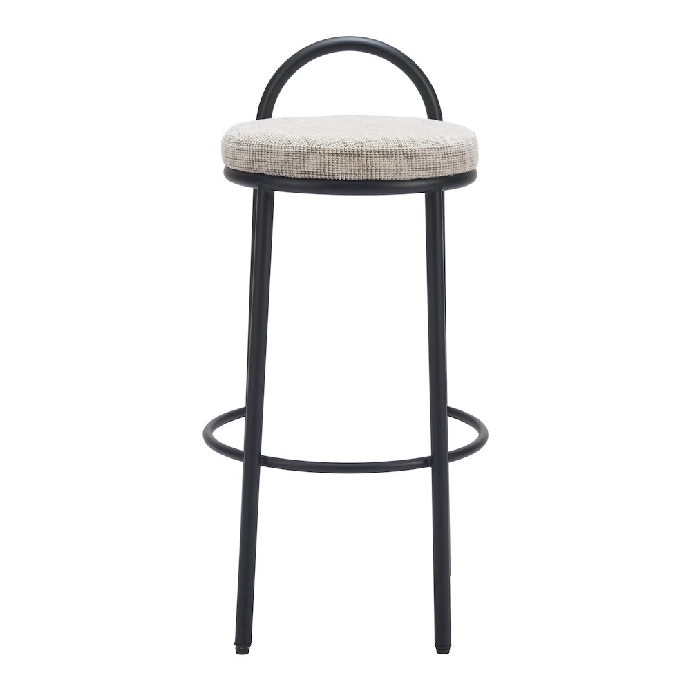 Sisal Barstool (Set of 2) Beige Tweed. Picture 3