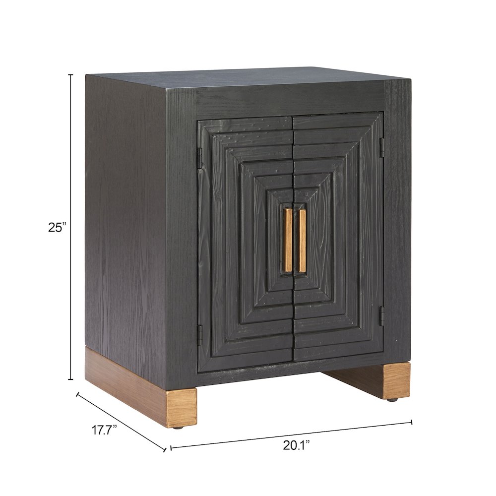 Trazo Side Table Black. Picture 10