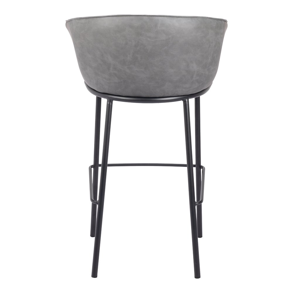 Garston Barstool Gray. Picture 4