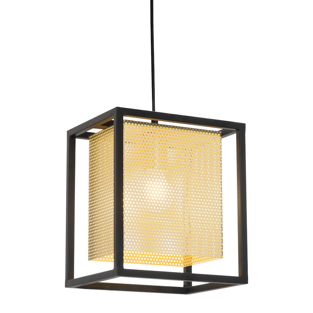 Yves Ceiling Lamp Gold & Black. Picture 6