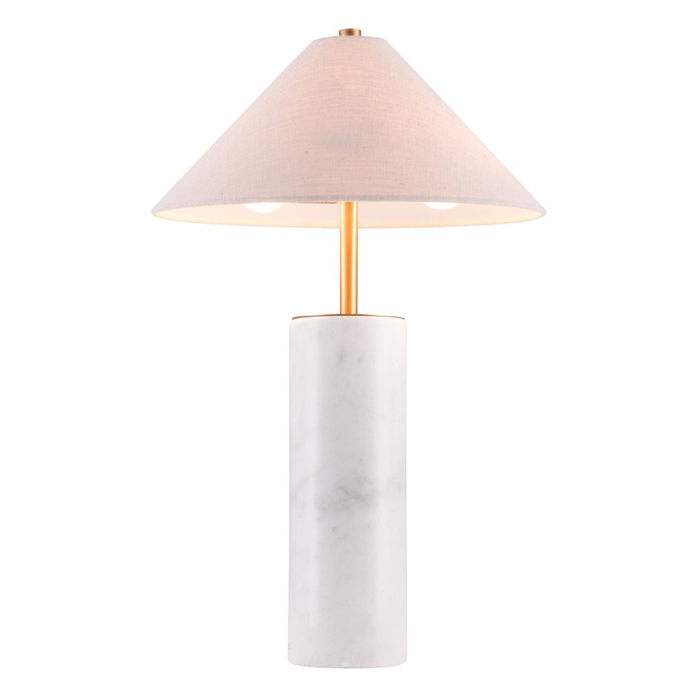Ciara Table Lamp Beige & White. Picture 6