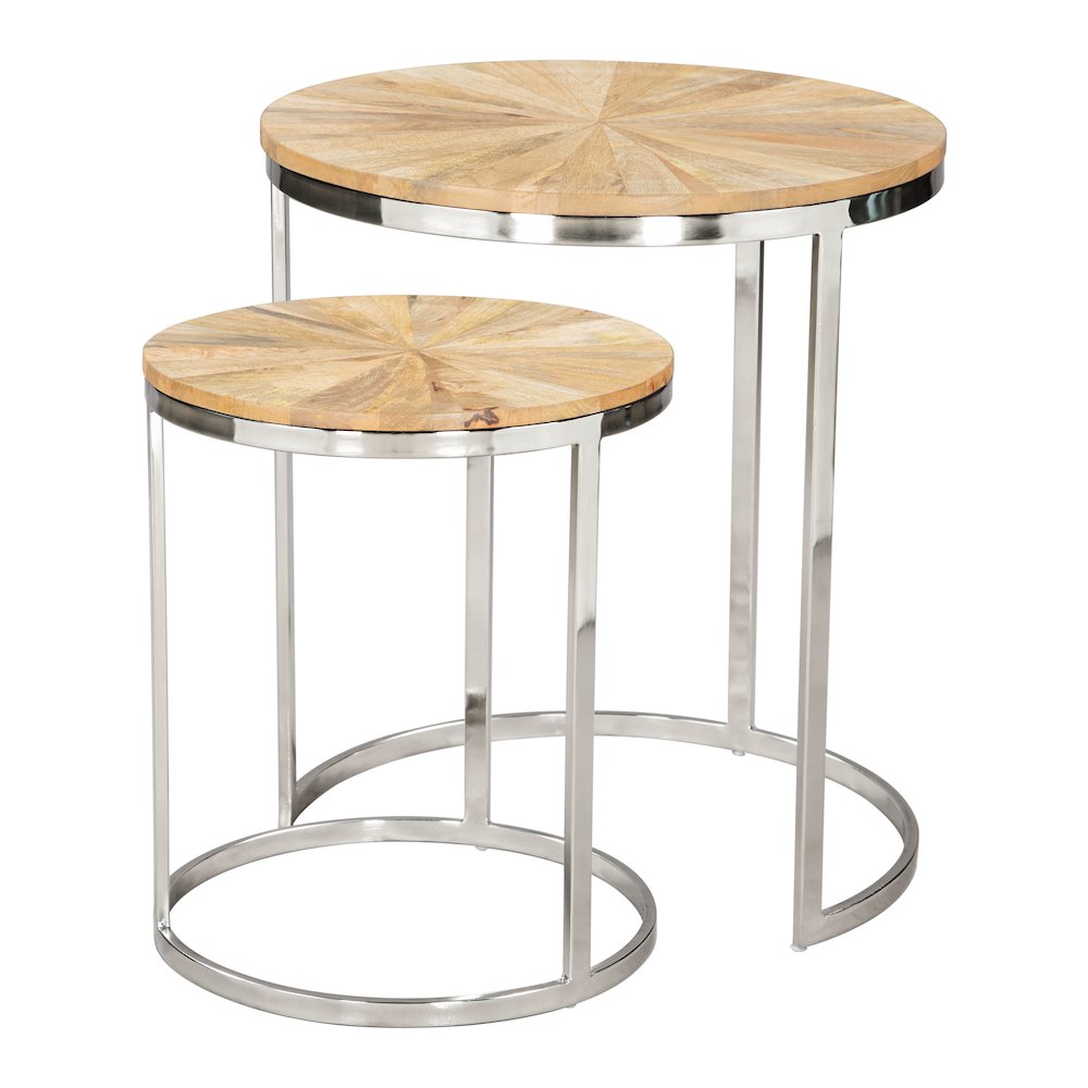 Bari Nesting Table Set (2-Piece) Natural. Picture 6