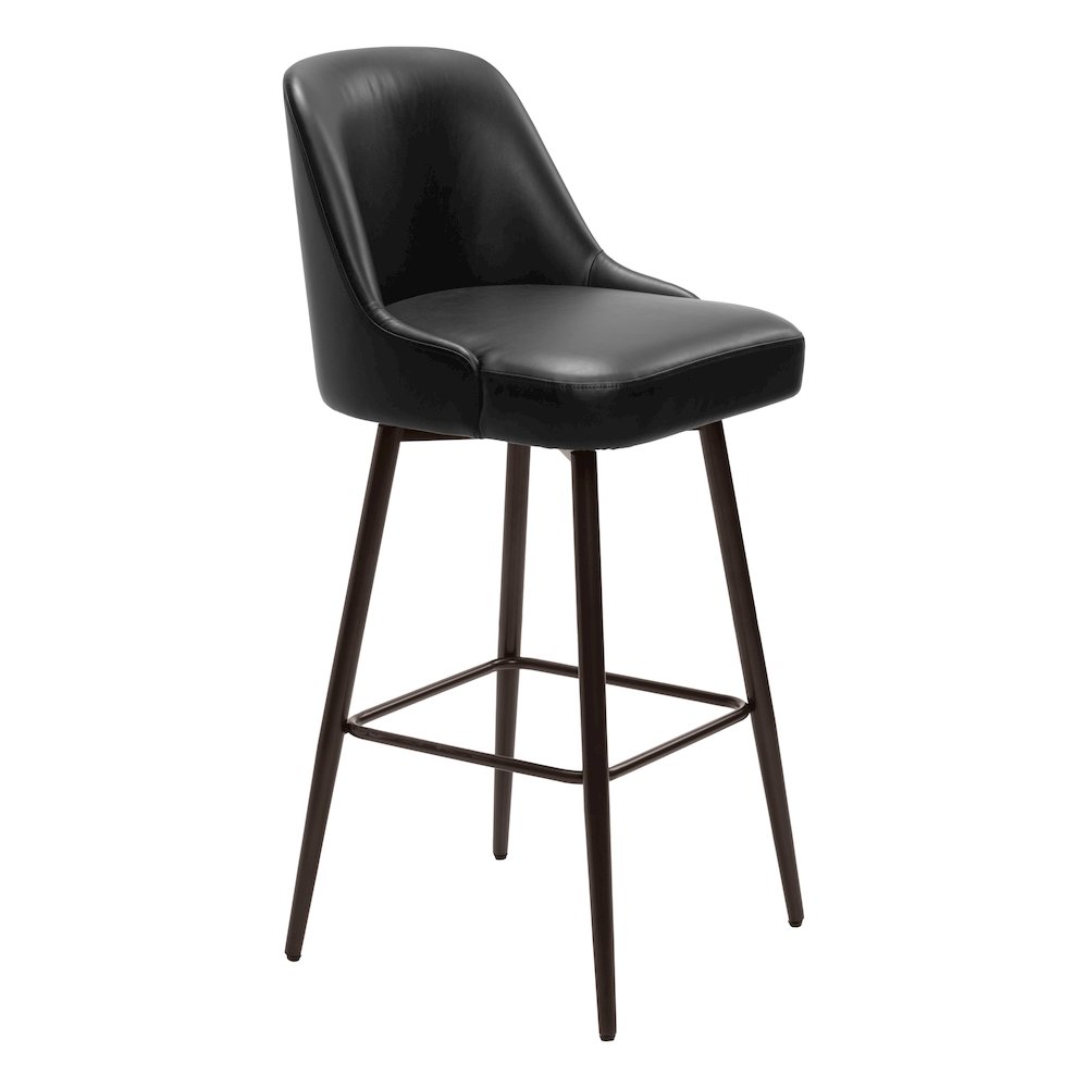 Keppel Swivel Barstool Black & Bronze. Picture 6