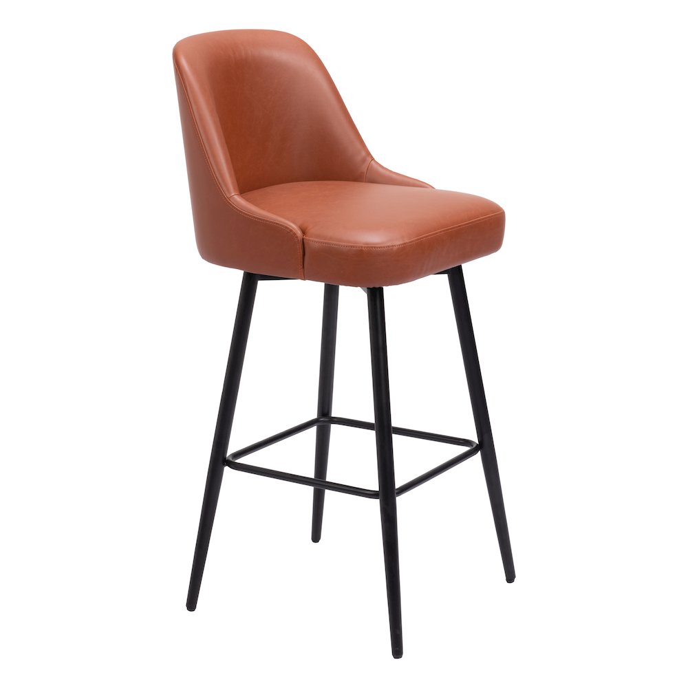 Keppel Swivel Barstool Brown. Picture 6