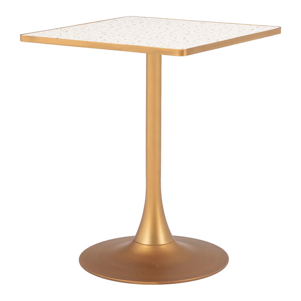 Spot Bistro Table Beige & Gold. Picture 6