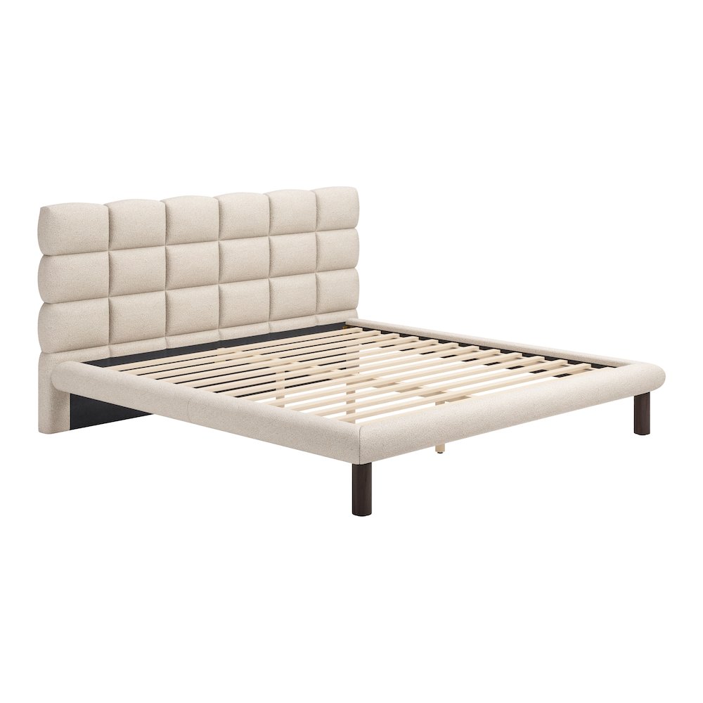Placid King Bed Beige. Picture 6