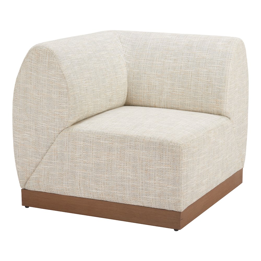 Christy Corner Chair Beige. Picture 6