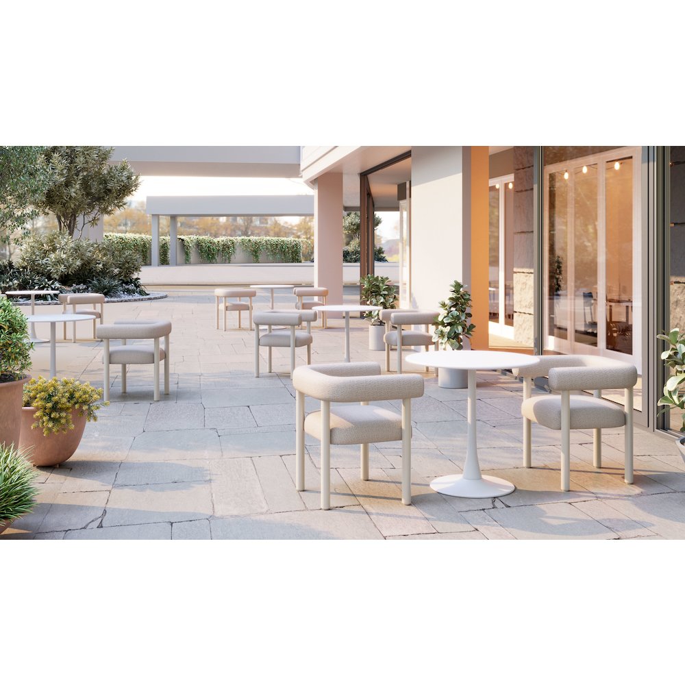 Sunbath Dining Chair (Set of 2) White. Picture 9