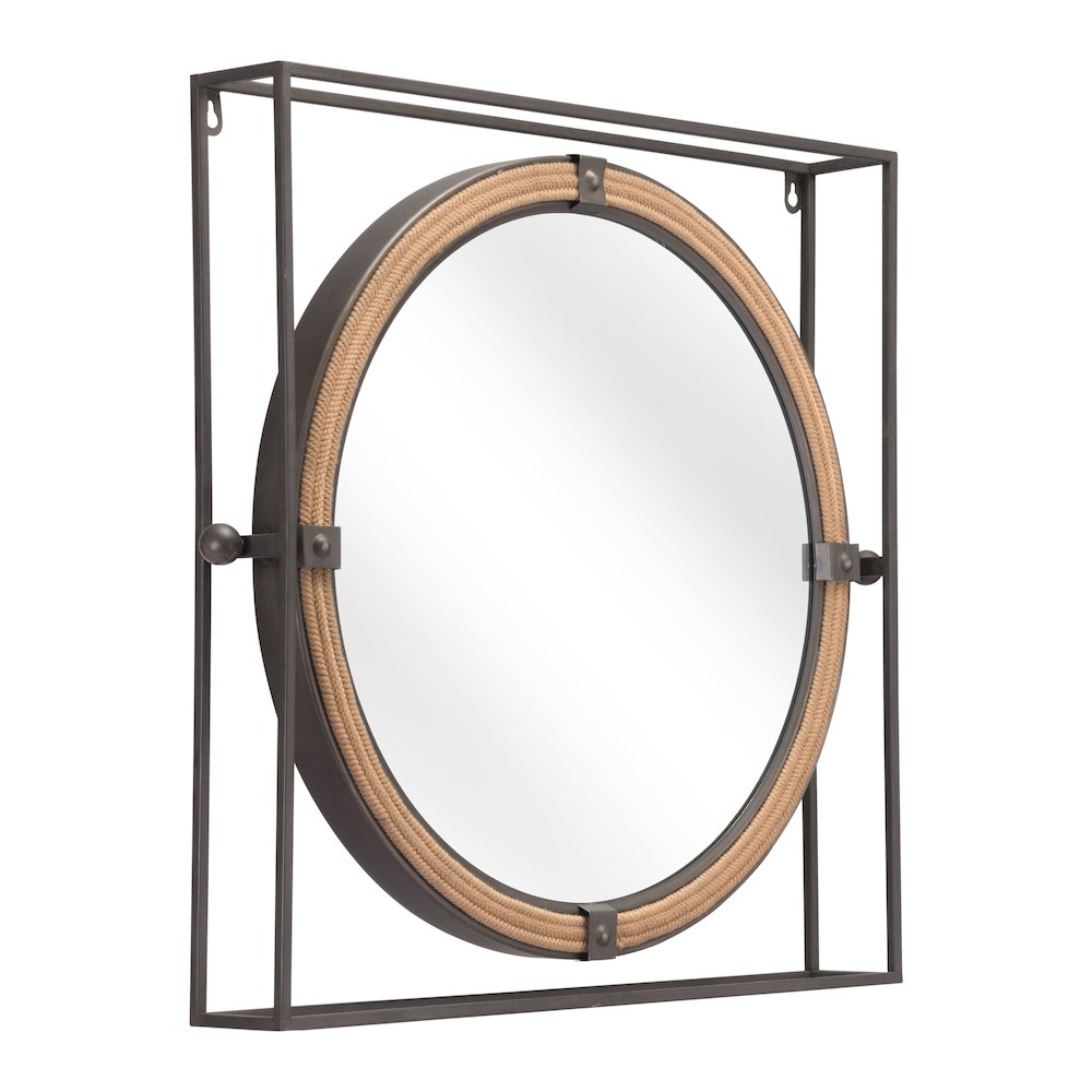 Capell Mirror Antique Gray. Picture 6