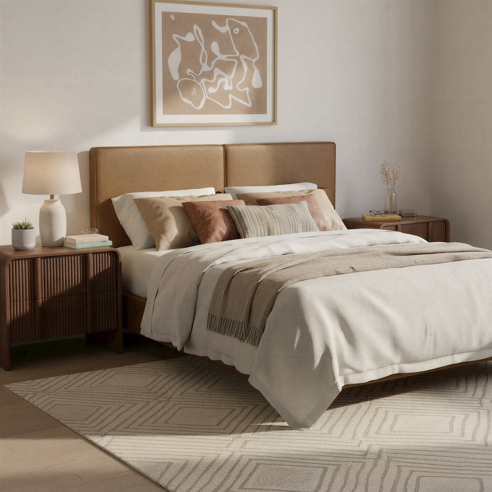 Calipso Nightstand Walnut. Picture 4