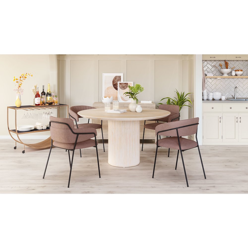Josephine Dining Chair (Set of 2) Brown. Picture 10