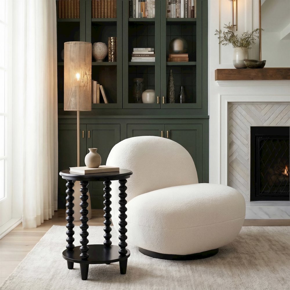 Gocce Side Table Black. Picture 3