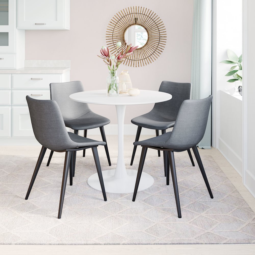 Daniel Dining Chair (Set of 2) Gray. Picture 9