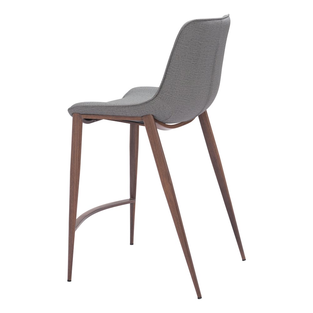 Magnus Counter Stool (Set of 2) Slate Gray & Walnut. Picture 5