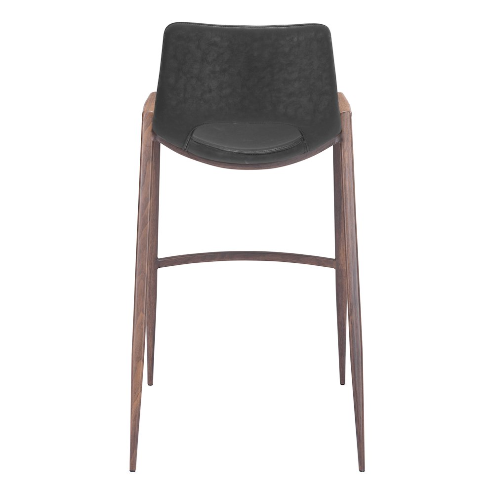Desi Barstool (Set of 2) Black & Walnut. Picture 9