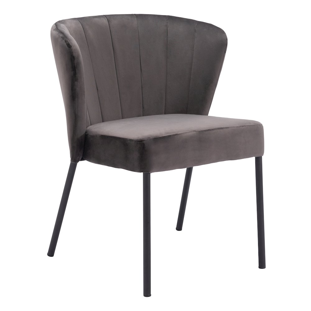 Aimee Dining Chair (Set of 2) Gray. Picture 10