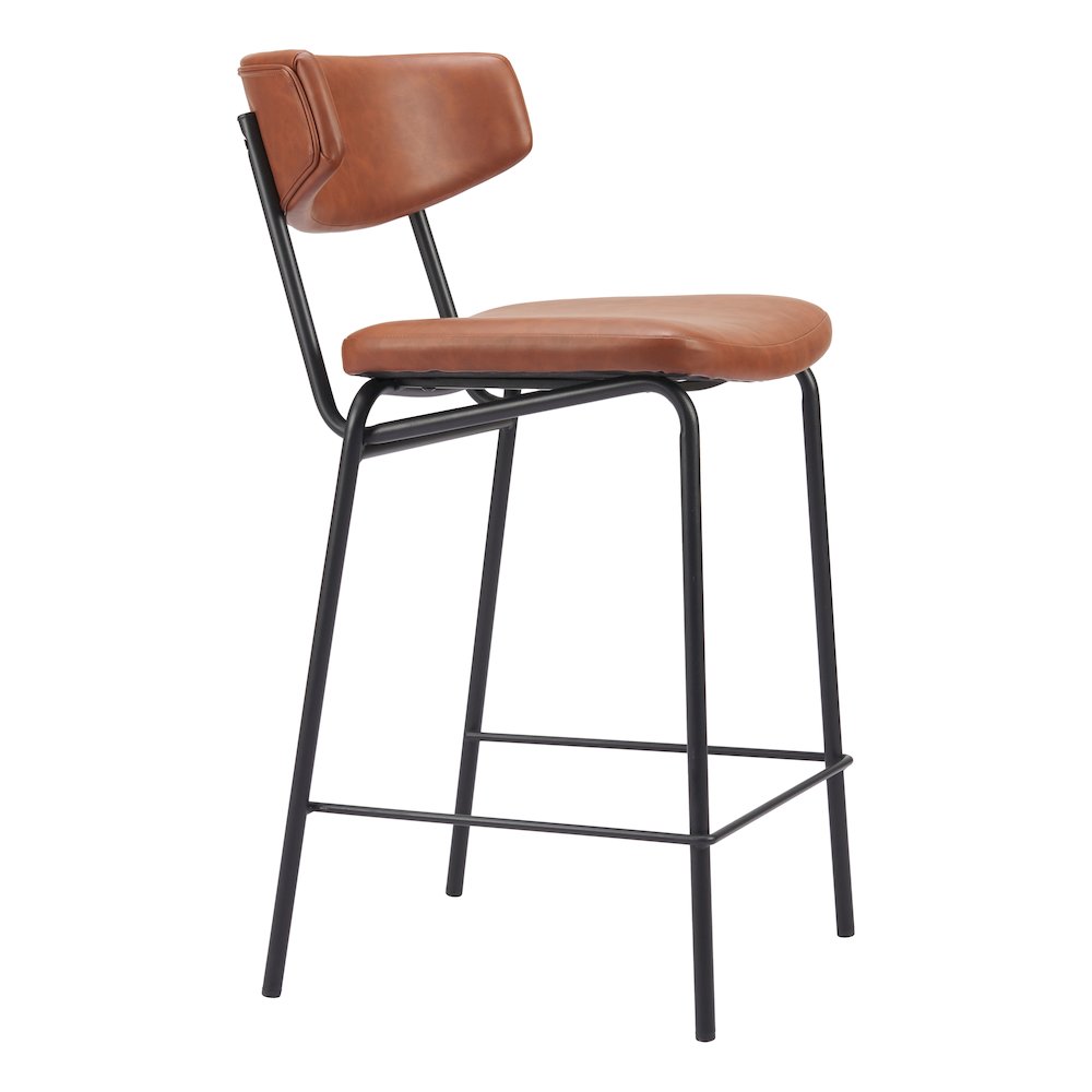 Charon Counter Stool (Set of 2) Vintage Brown. Picture 10