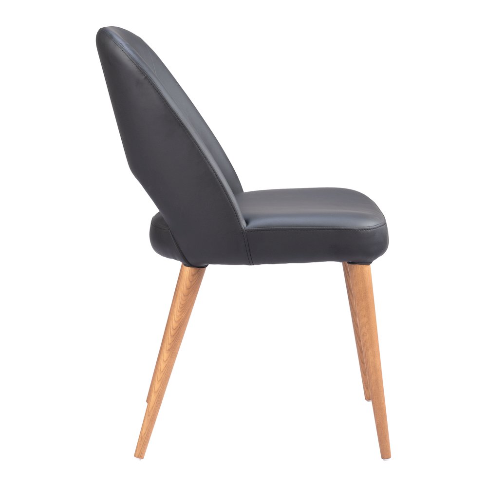 Leith Dining Chair (Set of 2) Black. Picture 2