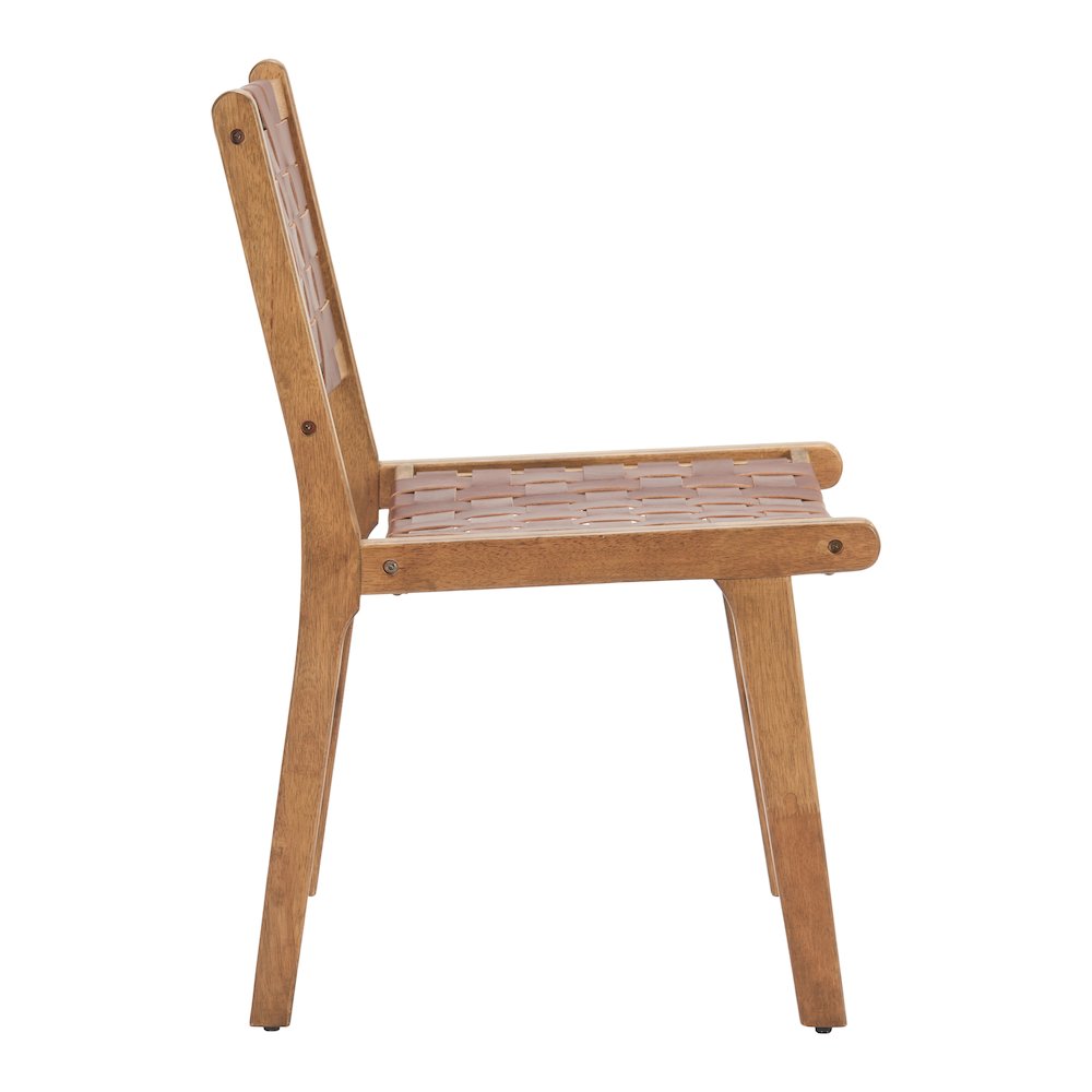 Feder Dining Chair (Set of 2) Brown. Picture 5