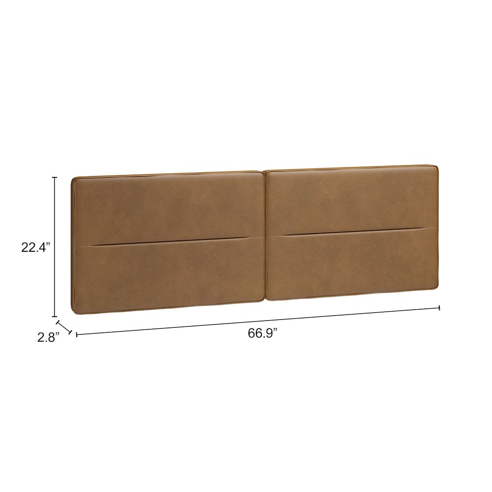 Cove Floating Queen Headboard Brown. Picture 11