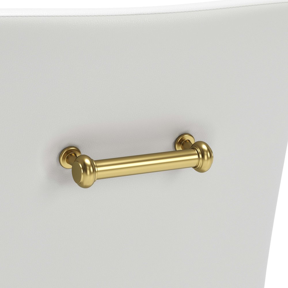 Maxine Dining Chair White & Gold. Picture 7