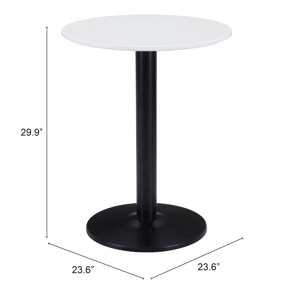 Alto Bistro Table White & Black. Picture 7