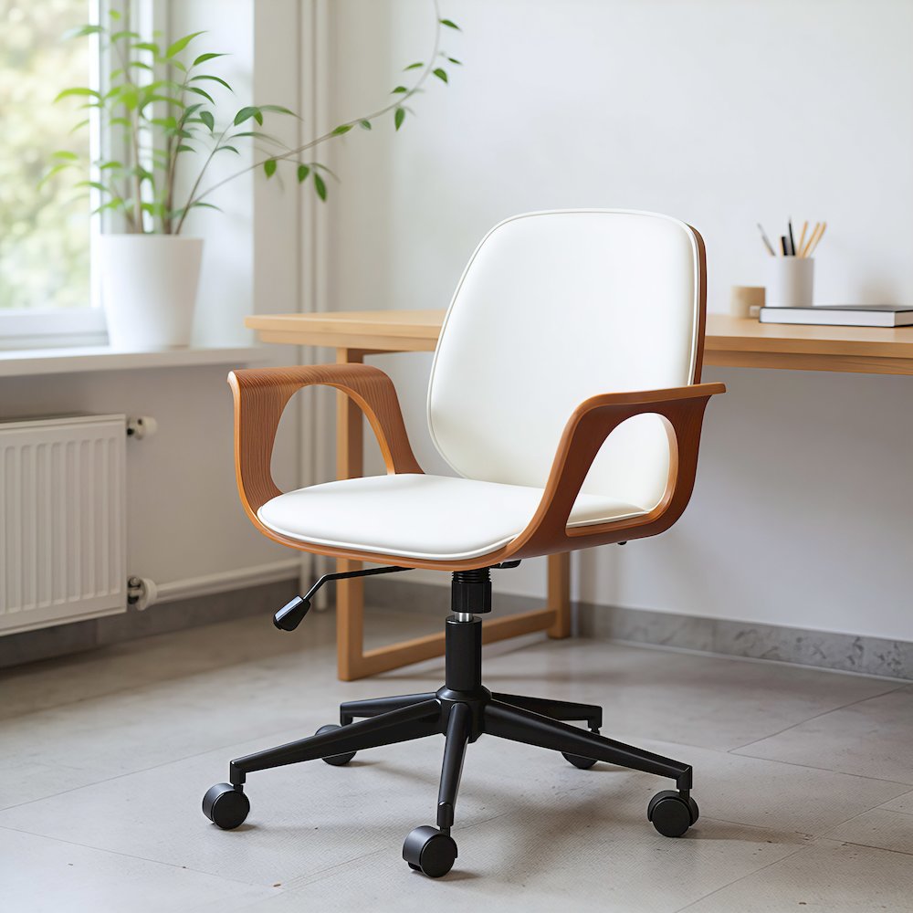 Ali Office Chair White. Picture 9