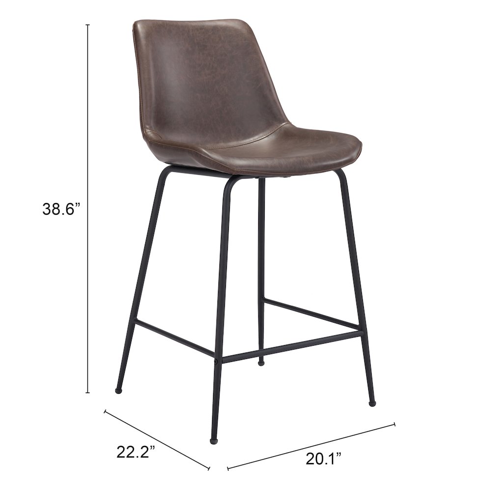 Byron Counter Stool Brown. Picture 7