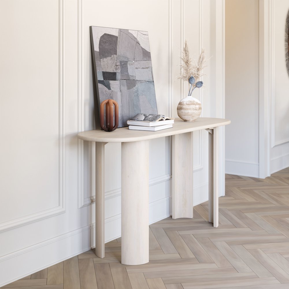 Risan Console Table Whitewashed. Picture 8