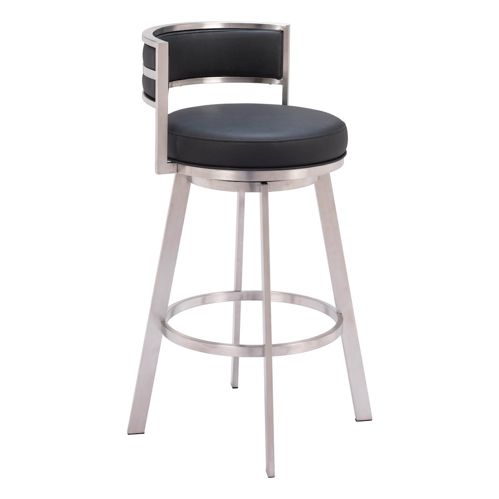 Gimsby Swivel Barstool Black. Picture 1