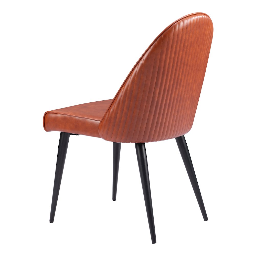 Silloth Armless Dining Chair (Set of 2) Brown. Picture 5