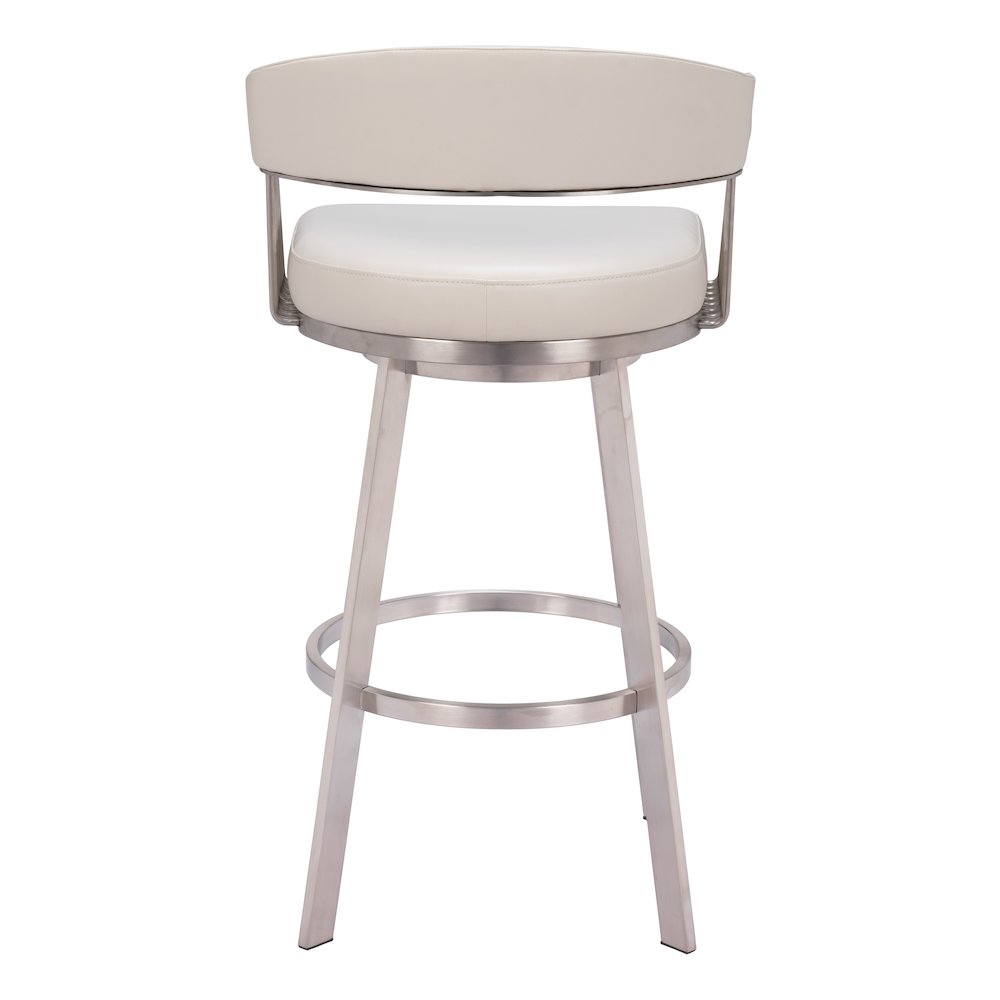 Bantry Swivel Barstool White. Picture 4
