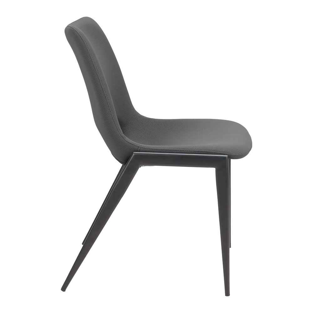 Desi Armless Dining Chair (Set of 2) Black. Picture 3