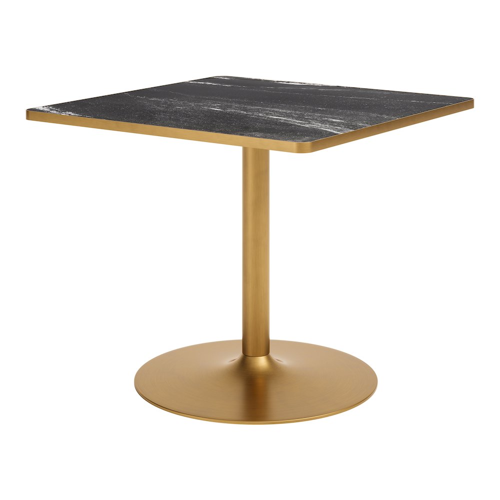 Caliza Dining Table Black & Gold. Picture 1