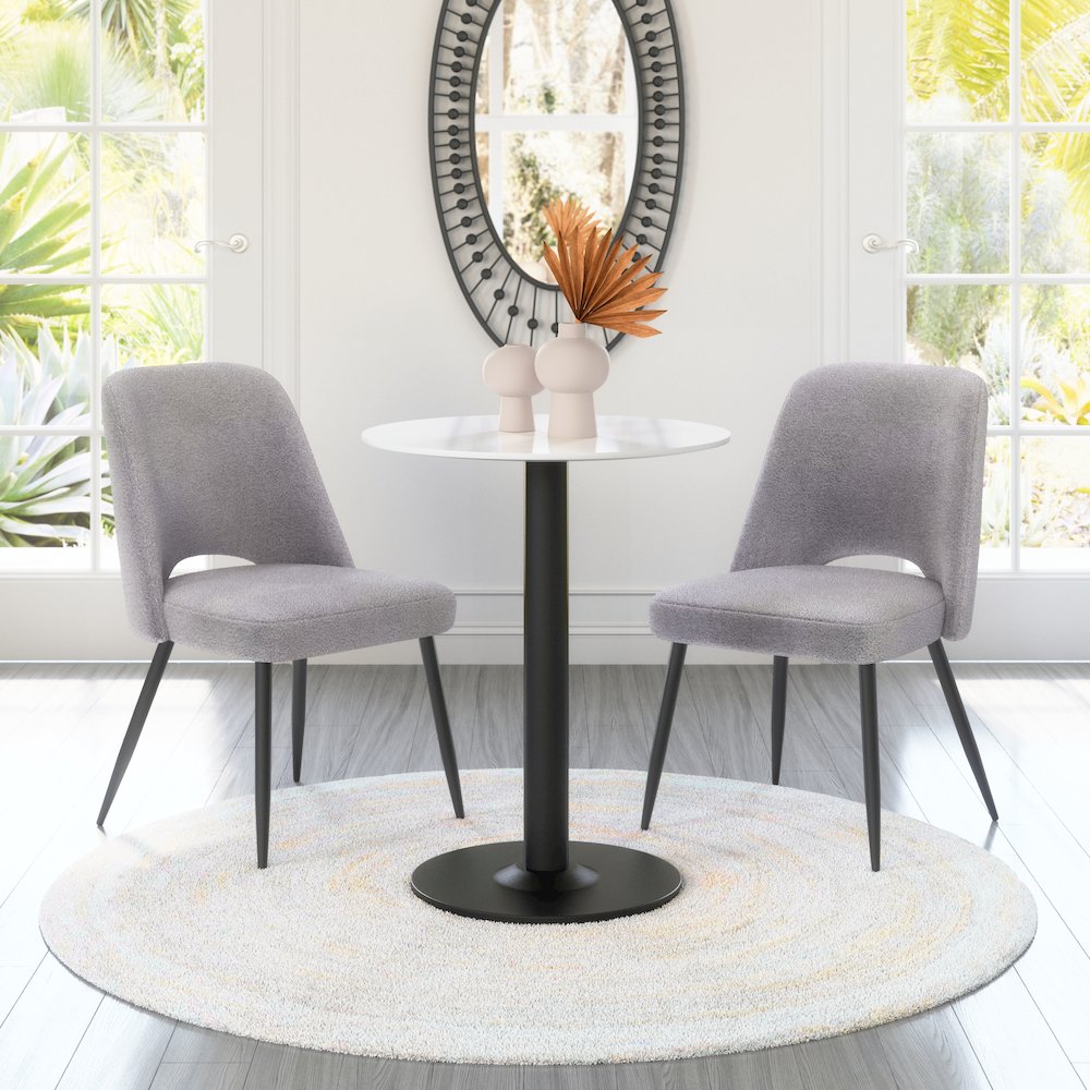 Teddy Dining Chair (Set of 2) Gray. Picture 11